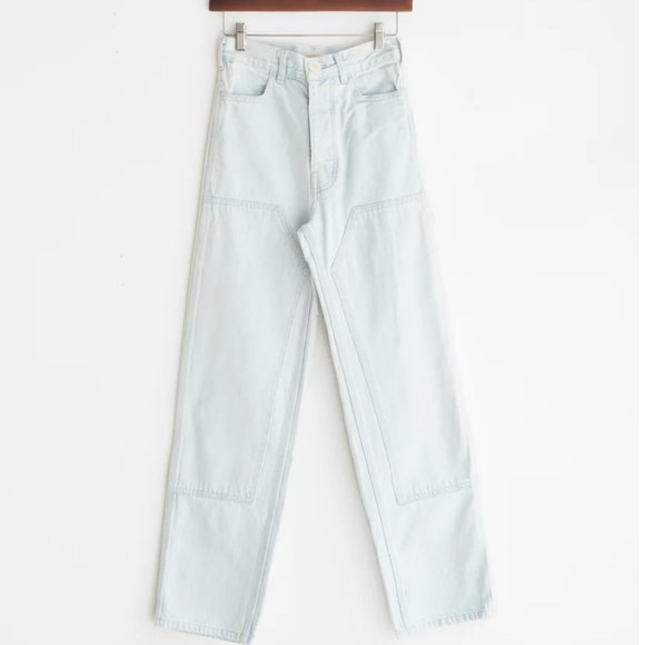 Denim - Kamm Patchfront Handy Pants in pale blue Japanese denim